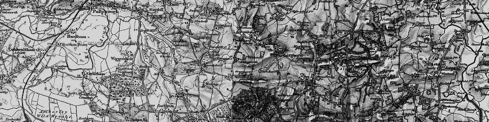 Old map of Abingworth in 1895