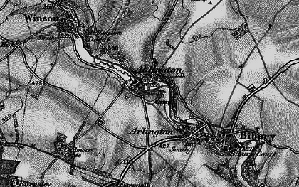 Old map of Ablington in 1896