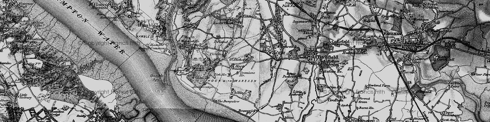 Old map of Abshot in 1895