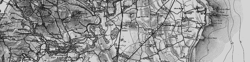 Old map of Acklington in 1897