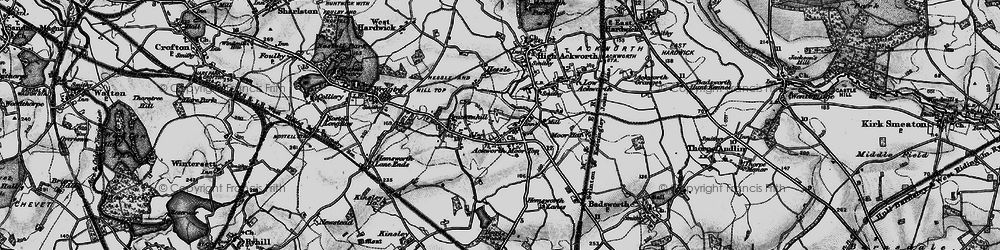 Old map of Ackworth Moor Top in 1896