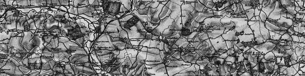 Old map of Acton in 1895