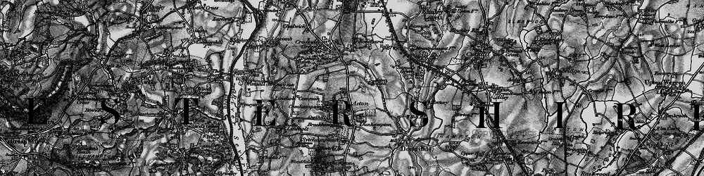 Old map of Acton in 1898