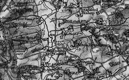 Old map of Acton Beauchamp in 1898