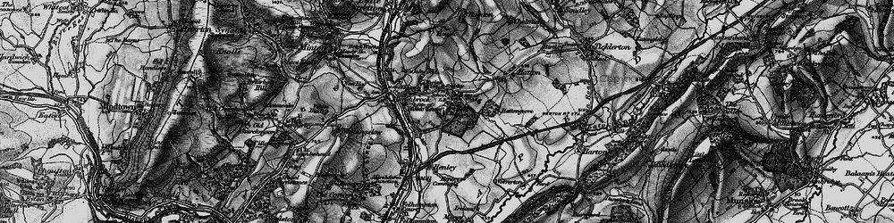 Old map of Acton Scott in 1899