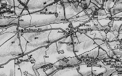Old map of Acton Turville in 1898