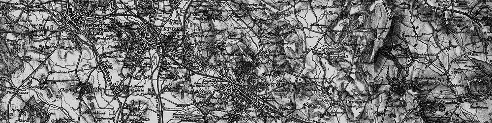 Old map of Adderley Green in 1897