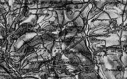 Old map of Addington in 1896