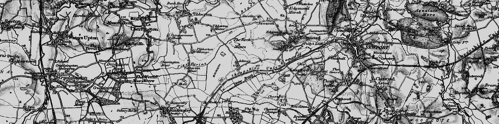 Old map of Adeney in 1897