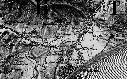 Old map of Adgestone in 1895