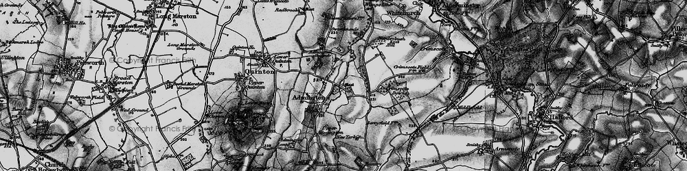 Old map of Admington in 1898