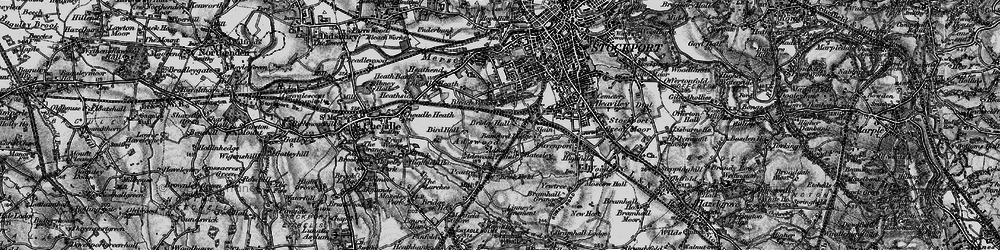 Old map of Adswood in 1896