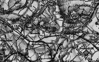 Old map of Adwalton in 1896