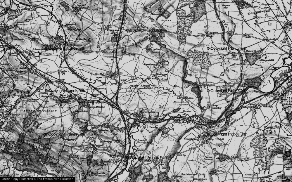Old Map of Adwick upon Dearne, 1896 in 1896