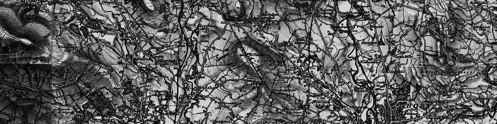 Old map of Affetside in 1896