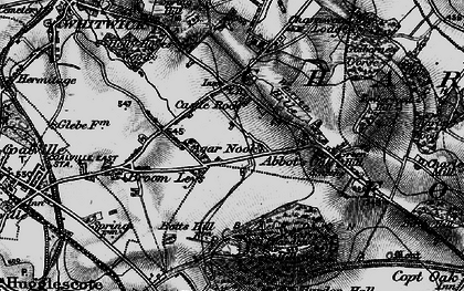 Old map of Abbot's Oak in 1895