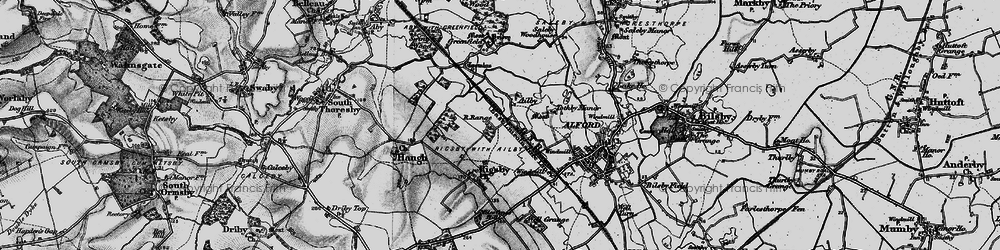 Old map of Ailby in 1899