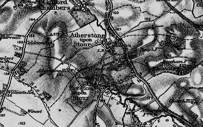Old map of Ailstone in 1898