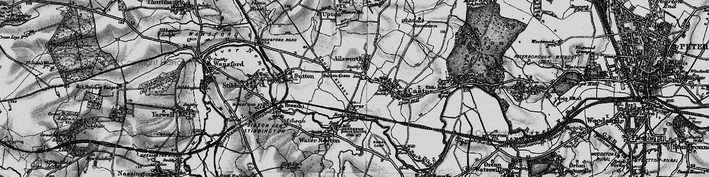 Old map of Ailsworth in 1898