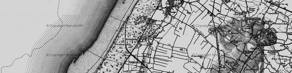 Old map of Ainsdale in 1896
