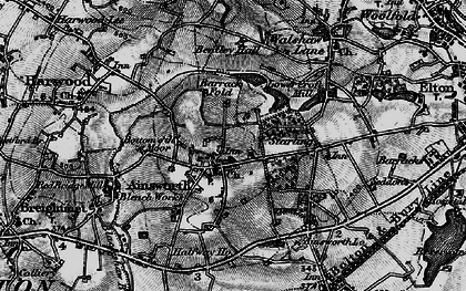 Old map of Ainsworth in 1896