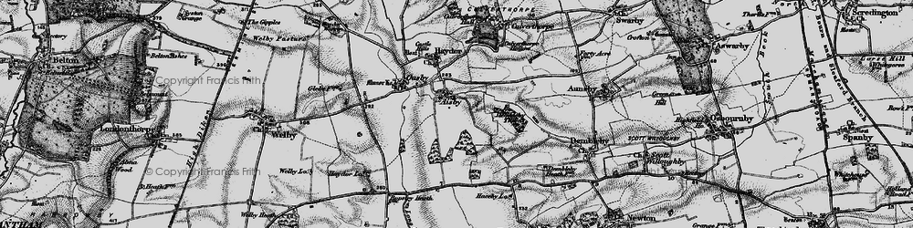 Old map of Aisby in 1895