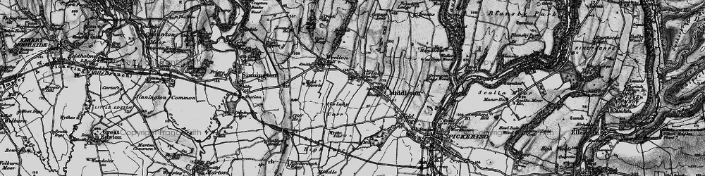 Old map of Aislaby in 1898