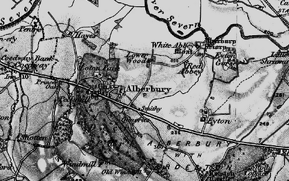 Old map of Alberbury in 1899