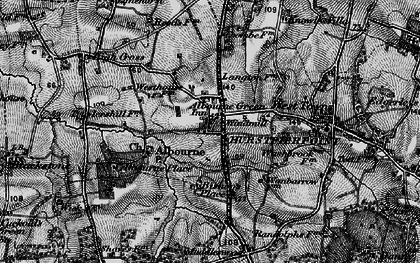 Old map of Albourne Green in 1895