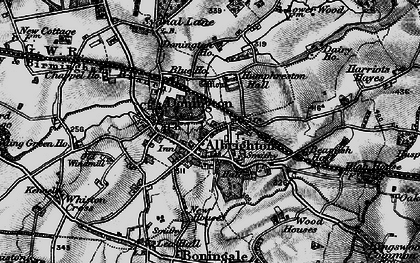 Old map of Albrighton in 1899