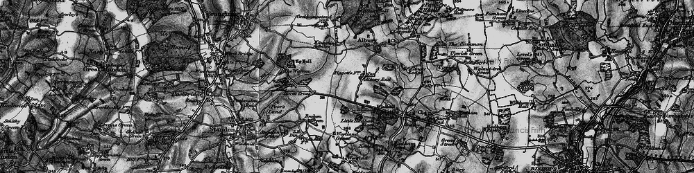 Old map of Albury End in 1896