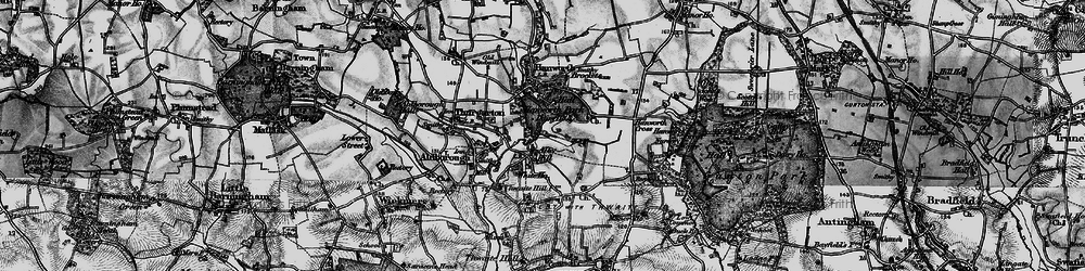 Old map of Alby Hill in 1899