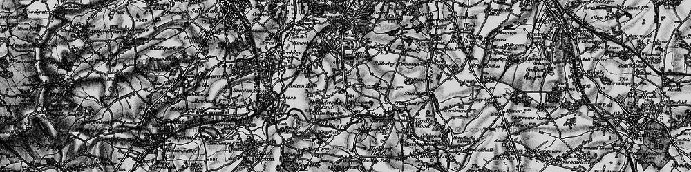 Old map of Alcester Lane's End in 1899