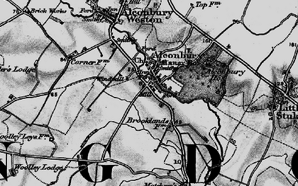Old map of Alconbury in 1898