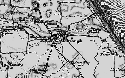 Old map of Aldbrough in 1897