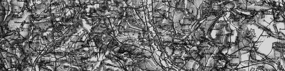 Old map of Aldercar in 1895