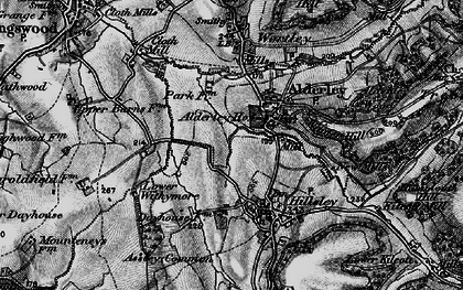 Old map of Alderley Wood in 1897