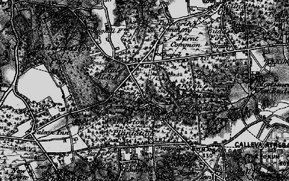Old map of Aldermaston Soke in 1895