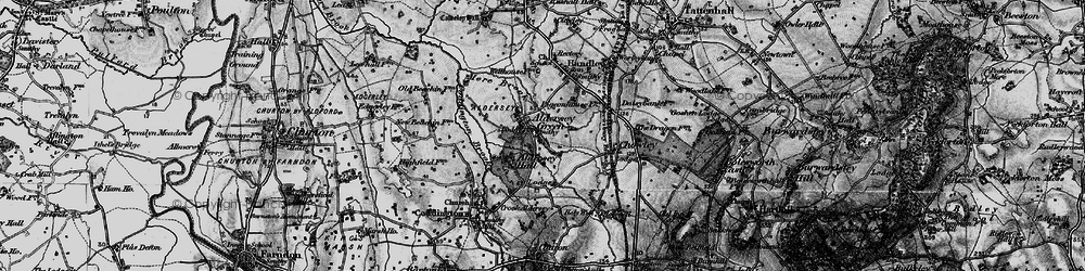 Old map of Aldersey Green in 1897