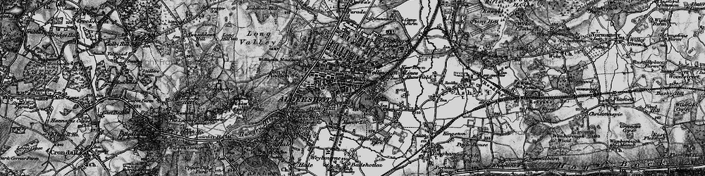 Old map of Aldershot in 1895