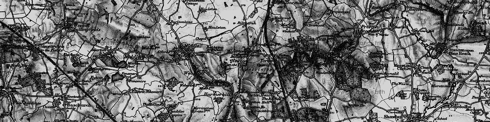 Old map of Alderton in 1899