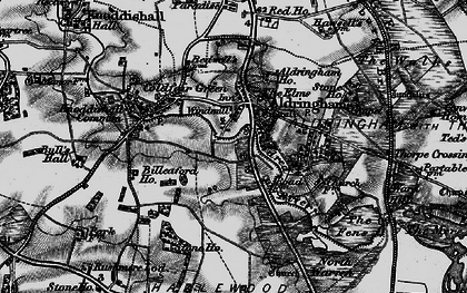 Old map of Aldringham in 1898