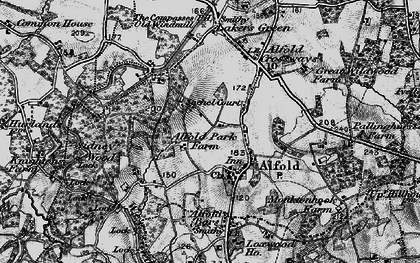 Old map of Alfold in 1896