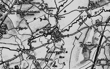 Old map of Bolter's Bridge in 1898