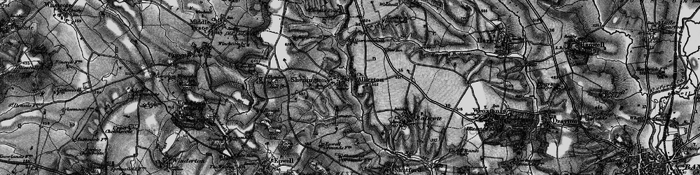 Old map of Alkerton in 1896