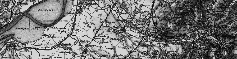 Old map of Alkerton in 1897