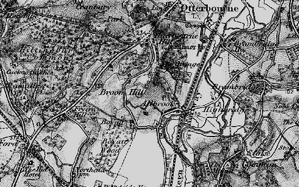 Old map of Allbrook in 1895