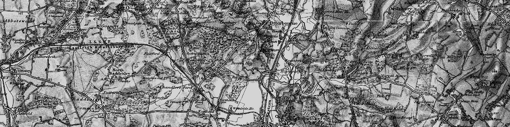 Old map of Allbrook in 1895