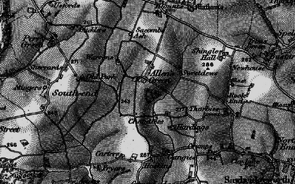Old map of Allen's Green in 1896