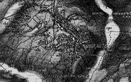 Old map of Allenheads in 1897